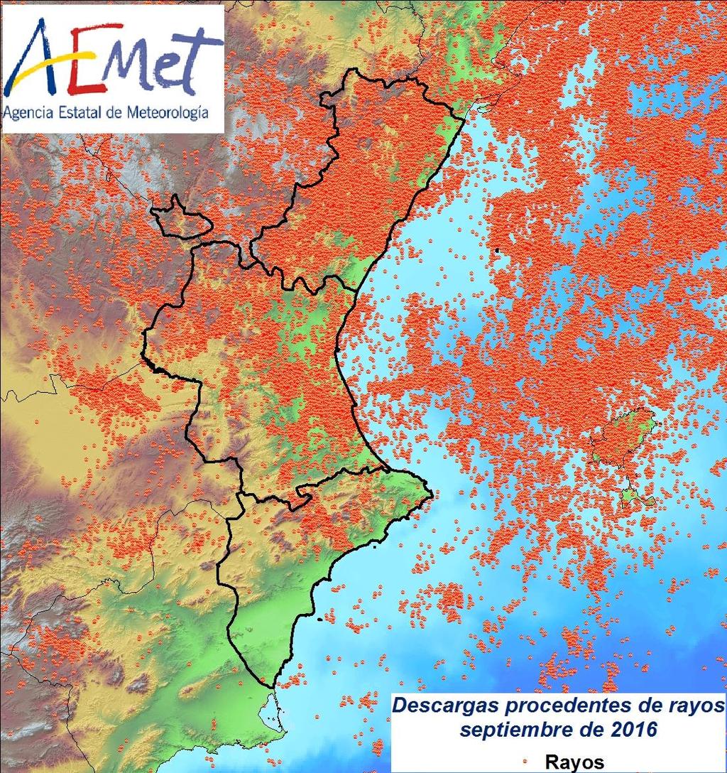 Las cantidades más altas de precipitación se han registrado en el interior norte de Castellón (Sant Mateu, 114.0 l/m 2 ; Vilafranca, 100.