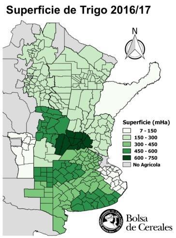 Adopción de NT (%) Kg N/Ha sembrada Kg N/Ha aplicada Caso regional: trigo en el Centro-Norte de Córdoba Mejores planteos productivos y recuperación tecnológica 80 70 60 50 40 30 20 10 0 Evolución de