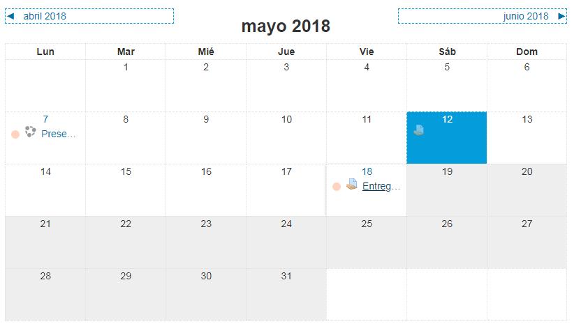 Arrastrar y soltar eventos del calendario Se pueden arrastrar eventos del calendario a nuevas fechas. 16.