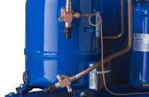 La existencia de válvulas otalock en las líneas de succión y de descarga de la unidad condensadora permiten un reemplazo del compresor más rápido y reducen el tiempo de vacío, agilizando el