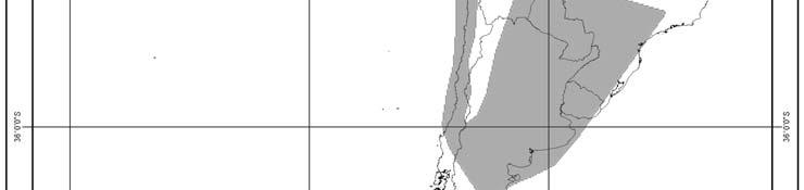 Distribución de la langosta centroamericana y sudamericana La especie centroamericana. actualmente clasificada como Schistocerca piceifrons.