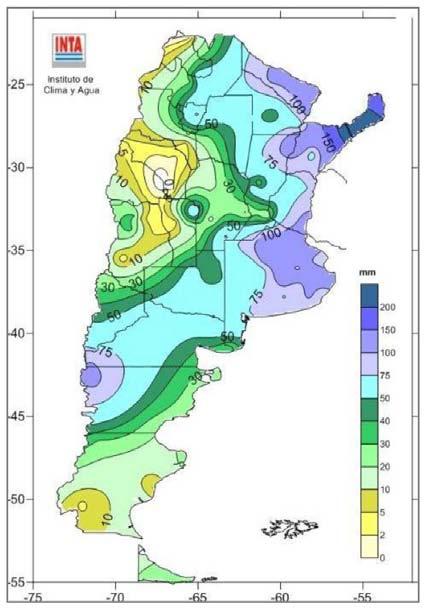 de Irigoyen 62.3 Esquel 58.0 Oberá 55.0 Posadas 50.0 Fig. 1: Precipitación (mm) observada entre el 26 de mayo y el 2 de junio de 2014 (9:00 hs.