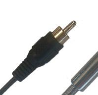 ..60 ºC BNC + CINCH-RCA cable fijo Placa 2301 TN Plástico NTC 30kΩ Anillo de platino G-2301TN Célula de conductividad de uso general, con cuerpo de plástico, sensor de Pt y de