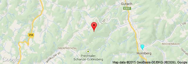 Schanze Ruta desde Hornberg Castle hasta Schanze.
