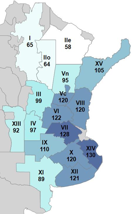 Adopción SD (%) SIEMBRA Siembra directa en trigo 100 98 Norte de Córdoba N La Pampa O Bs. As. Sudeste Bs. As. Argentina 98 En la campaña 2017/18, el 90% de la superficie de trigo se realizó bajo siembra directa.