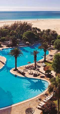 La Doble Vista Laguna situadas en el lado más soleado del hotel con vistas a la Playa de Sotavento y al parque natural de Jandía.