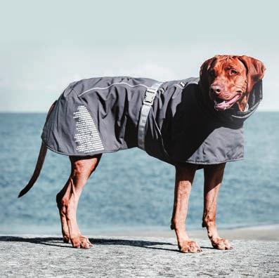 Nuevo EXTREME WARMER Granite Lámina que refleja el calor corporal Houndtex impermeable y transpirable Cuidado muscular para perros activos Capucha protectora Ajustable Reflectantes