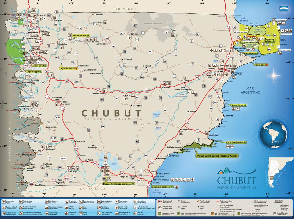 Ubicación Puerto Madryn Puerto Madryn está ubicada en la Provincia del Chubut, sobre la costa occidental del Golfo Nuevo, a 80 Km al norte de Rawson (capital de la