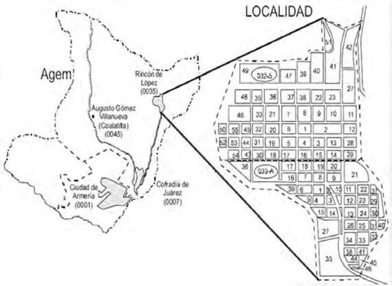 Ejemplo: Rincón de López (0035) (López) Localidad urbana Manzana Espacio geográfico constituido por un grupo de viviendas, edificios, predios, lotes o