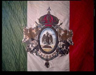 CÉDULA TEMÁTICA En los pocos años que duró el segundo imperio mexicano, el escudo sufrió cambios nuevamente.