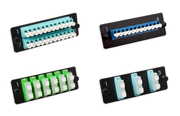 LANmark-OF Plug&Play Adapter Plates Adapter plates for 3DSC, 6DSC, 6DLC or 12DLC Available in multimode and singlemode Module can be easily mounted into Nexans' Plug&Play patch panel High density: 4