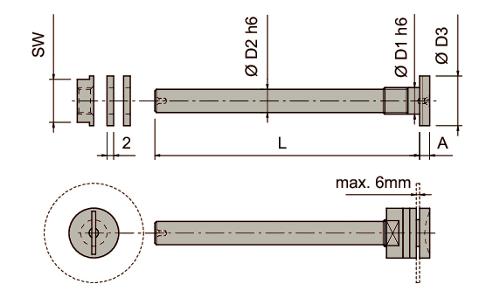 PRECITOO porta sierras Ref: 7 (Porta Sierras Circular con rotación a derechas) REF.