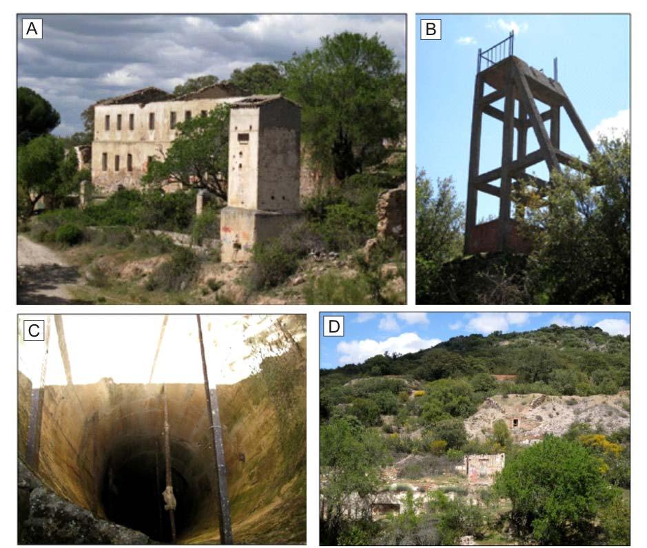Plan de Restauración del Proyecto de Explotación Valdeflórez Muy próximo al pozo Sur se localiza un socavón de unos 125 m en el que se ejecutaron chimeneas y contrapozos (20 y 60 m de profundidad).