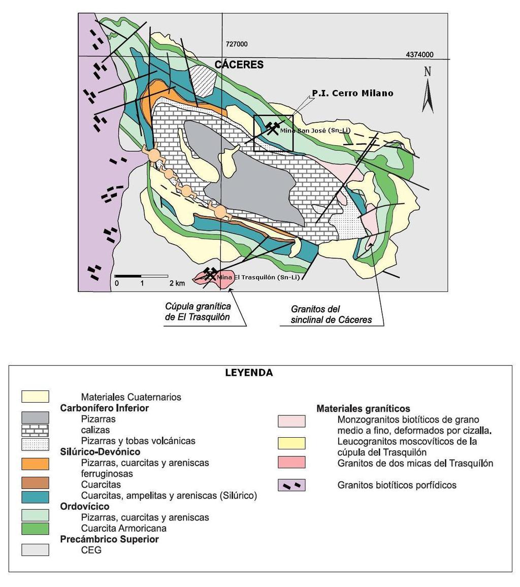 Plan de Restauración del Proyecto de Explotación Valdeflórez Zona de proyecto Figura 514 Geología simplificada del