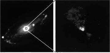 El descubrimiento de las Galaxias Activas (I) Las primeras observaciones de observaciones de nebulosas espirales a principios del siglo XX descubrieron que una galaxia, NGC1068, tenía un espectro