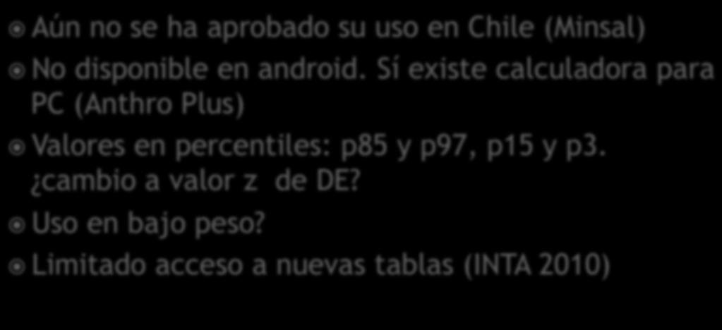 Aún no se ha aprobado su uso en Chile (Minsal) No disponible en android.