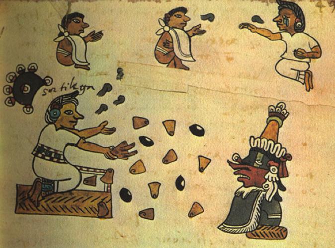 Continuidad, cambios y rupturas en la religión maya Figura 1. Códice Tudela (siglo xvi), folios 48-49.