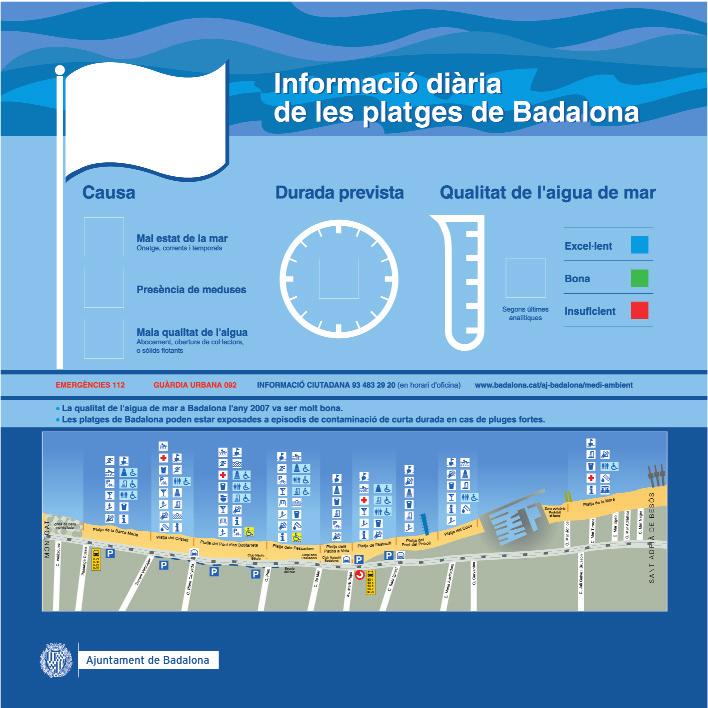 11.6. Platges Senyalització exterior: plafó d informació Mida placa