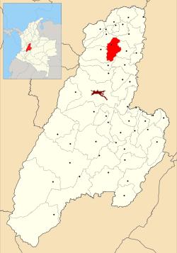 Figura 1. Ubicación de la zona de estudio Fuente: Corporación Autónoma Regional del Tolima. CORTOLIMA. 2014.