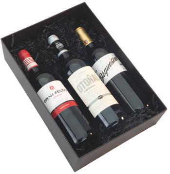 Botella de Vino Tinto MARQUES DE ARDOZA 1 Caja de Cartón Selección con asa para 3 Botellas de Vino