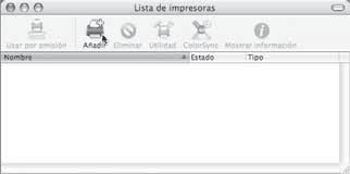 9 Haga clic en el botón [Instalar]. La instalación comienza. Haga doble clic en el icono [Utilidad Configuración Impresoras] ( ). Si utiliza Mac OS X v0.