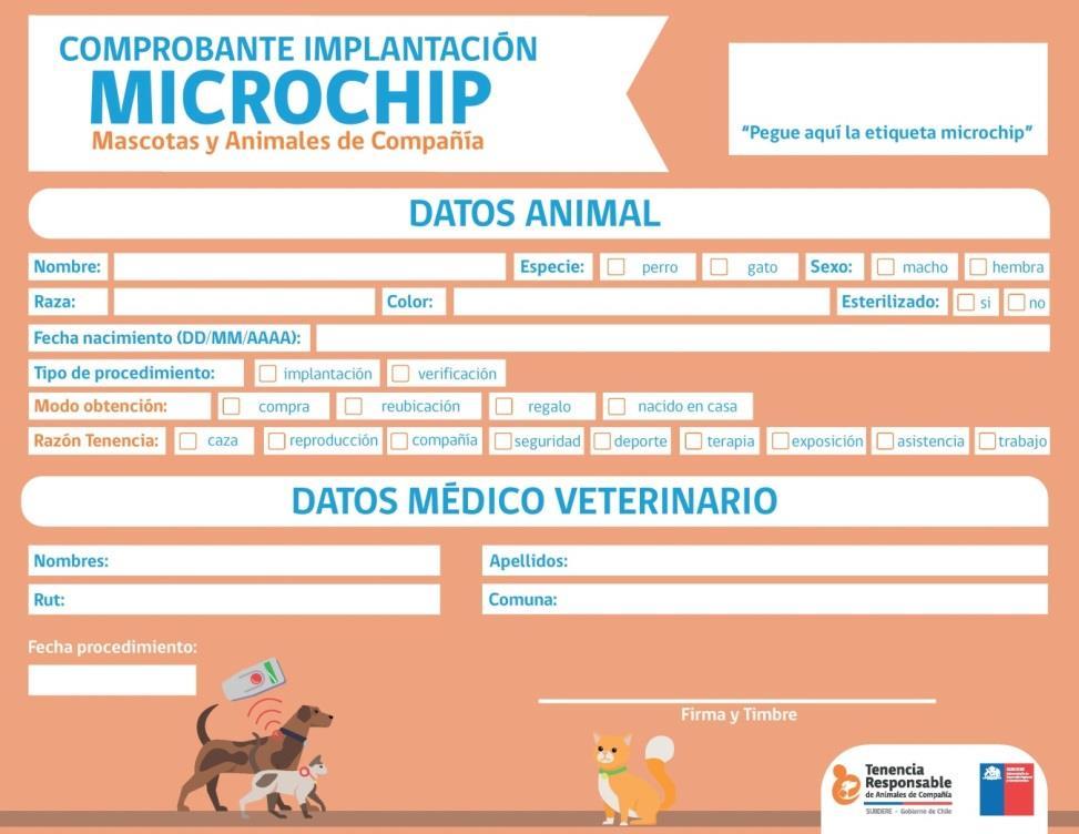 -Requisitos: *La mascota debe contar obligatoriamente con el microchip implantado y debe ingresar el código de 15 dígitos del dispositivo.