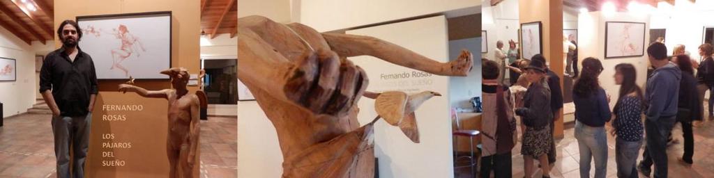 Mayo del 2015: Muestra del escultor mendocino Fernando Rosas, realizada en Unísono Galería de Arte.