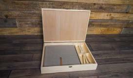C07 Caja de madera rectangular
