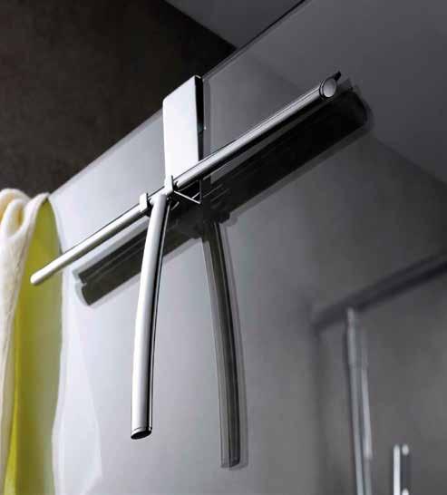 Percha de ducha para vidrio de 8/10 mm. de espesor. Shower screen hanger for 8/10 mm. glass thickness.