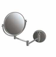 Led illuminated magnifying mirror, free-standing. LED lighting. Switching on by sensory system. Works with a standard lithium battery (3,6 V) included in the packaging. 1 Year warranty.