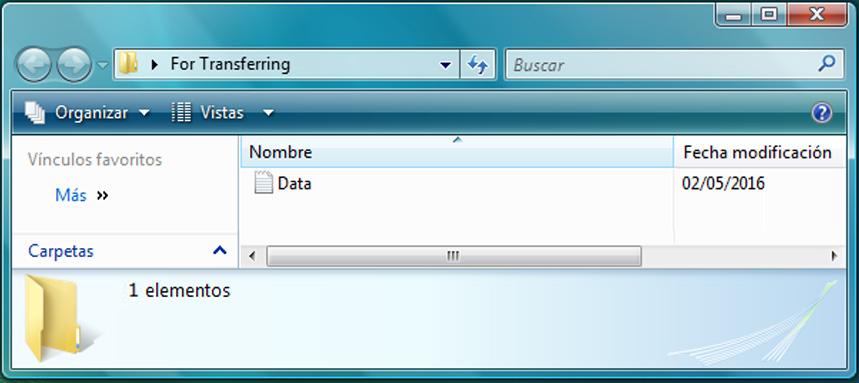 Parte 2: Windows Vista Paso 1: Prepararse para la migración de datos. a. Inicie sesión en la computadora. b. Haga clic con el botón secundario del mouse en el escritorio y elija Nuevo > Carpeta. c. Escriba Para transferir y presione la tecla Intro para dar nombre a la carpeta.
