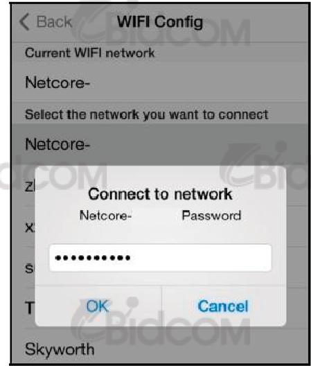 Seleccione eccion su ID de red Wi-Fi (SSID).