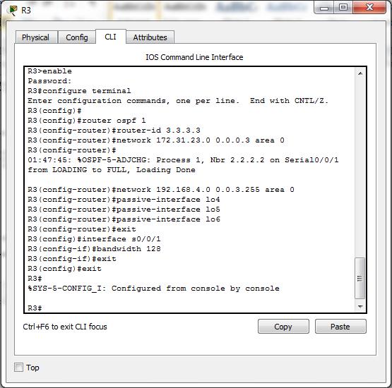 Verificar información de OSPF Visualizar tablas de enrutamiento y routers