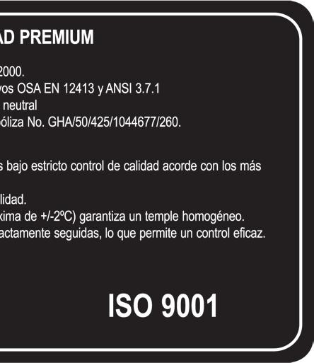 Productos Consistentes sin variación. Sistema de calidad ISO 9000-200. Estos discos abrasivos son ultra delgados con un grosor de 0.