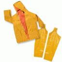 Suspensores elasticado con hebilla de ajuste. Cinta reflectante de 4 cm en chaqueta. Para trabajar bajo lluvia y condiciones húmedas extremas.