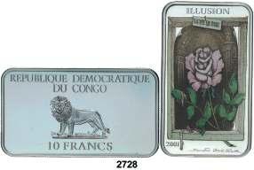 F 2728 REPÚBLICA DEMOCRÁTICA DEL CONGO Y ZAMBIA. 2001. 10 francos.