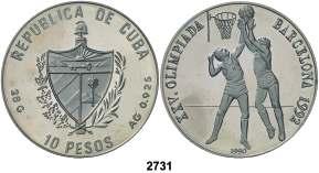 25.. 18, F 2731 1990. 10 pesos. (Kr. 362.1). 28 g.