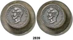 CENTENARIO 2826 1925 y 1927. Alfonso XIII. PCS. 25 céntimos. Lote de 2 monedas. A examinar. MBC/MBC+. Est. 8.................................................. 6, 2827 Lote de 3 monedas: 50 céntimos de 1904*10, 50 pesetas de 1957*60 y 12 euros 2004.