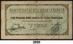 ................... 12, 2947 Bellcaire d Urgell. 50 céntimos. (T. 440). Escaso. BC+. Est. 20.................. 12, 2948 Bellcaire d Urgell.