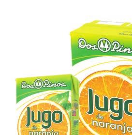 BEBIDAS NO LACTEAS JUGO DE NARANJA Jugo de naranja elaborado a partir de concentrado, sin preservantes, elaborado con fruta natural y adicionado con vitamina C y azúcar. Larga duración.