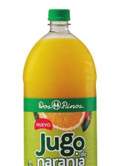 BEBIDAS NO LACTEAS JUGO DE NARANJA Jugo de naranja elaborado a partir de concentrado, elaborado con fruta