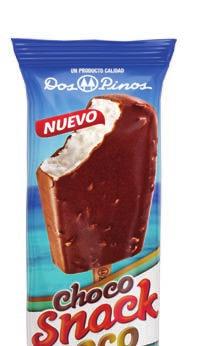 HELADOS HELADO CHOCO SNACK COCO Paleta de helado lácteo sabor Coco y