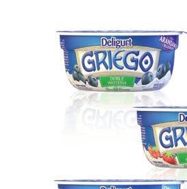 YOGURT DELIGURT GRIEGO Es un producto lácteo cultivado, elaborado a partir de leche semidescremada.