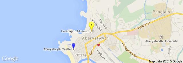 escasos metros de este lugar encontramos Saint Michael's Church, The Castle Inn y St Michael's Church. Ceredigion Museum Ruta desde Aberystwyth Castle hasta Ceredigion Museum.