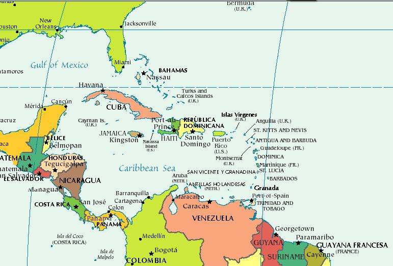 LOCALIZACIÓN Ubicada en el caribe, ocupa dos tercios de la isla La