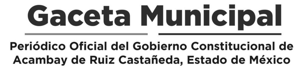 ACAMBAY DE RUIZ CASTAÑEDA, ESTADO DE MEXICO, A 02 DE OCTUBRE DE 2017 AÑO 2 NUM 15 REGISTRO: EN TRÁMITE C. MA.