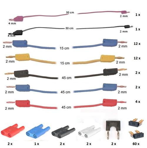 Accesorios: 9 Juego de cables y conectores EloTrain, electrotecnia, electrónica, tec.