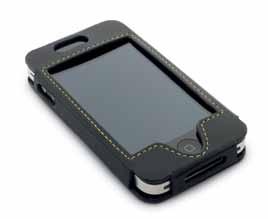 La funda de diseño exacto para el iphone 4 está realizada en cuero sintético y con el desenfadado estilo Beetle.
