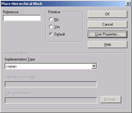 Colocación y edición de bloques jerárquicos Reference: Es el nombre del bloque jerárquico.