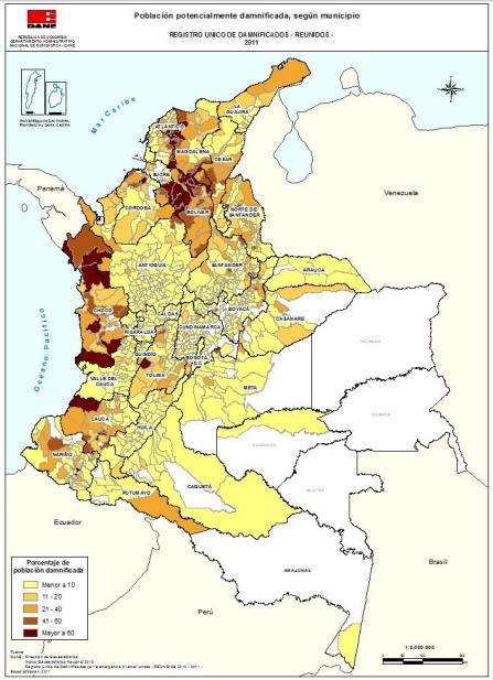 Inundaciones en Colombia Fueron 740 municipios en 28